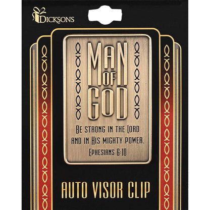 Man Of God Visor Clip - Ephesians 6:10 | 2FruitBearers