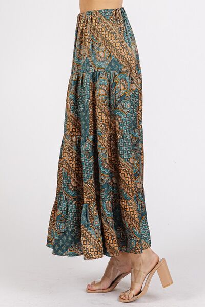 Mittoshop Paisley Patchwork Print Satin Maxi Skirt | Skirts | 2