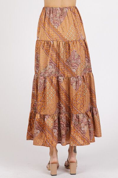 Mittoshop Paisley Patchwork Print Satin Maxi Skirt | Skirts | 3