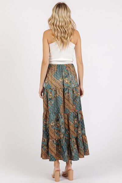 Mittoshop Paisley Patchwork Print Satin Maxi Skirt | Skirts | 5