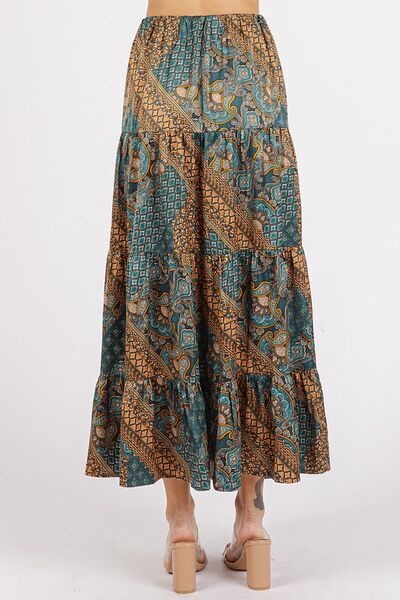 Mittoshop Paisley Patchwork Print Satin Maxi Skirt | Skirts | 3