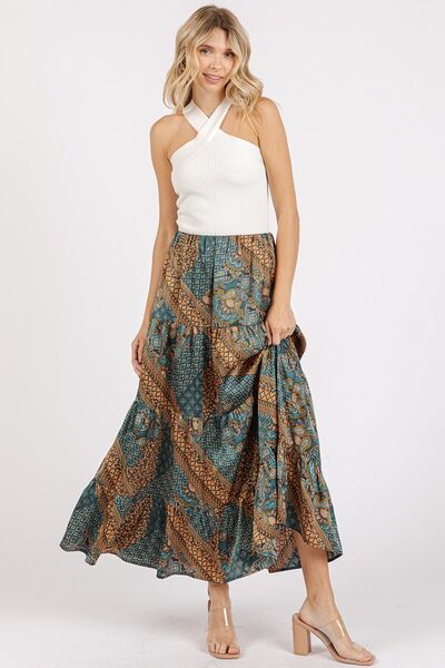 Mittoshop Paisley Patchwork Print Satin Maxi Skirt | Skirts | 4