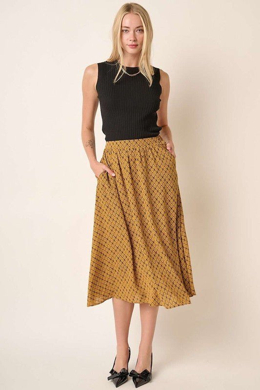 Mittoshop Printed Midi Skirt | Skirts | 1