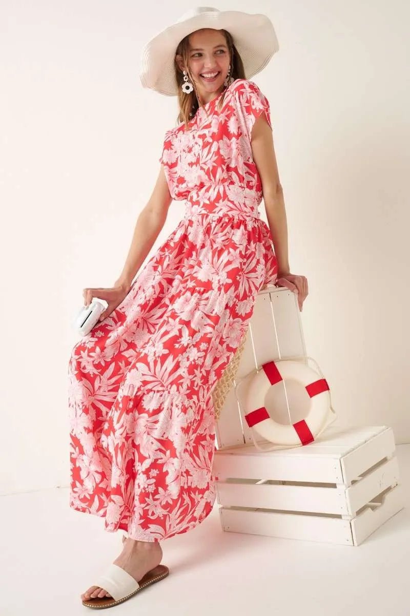 Mittoshop Tropical Print Top and Skirt Set | | 1
