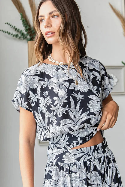 Mittoshop Tropical Print Top and Skirt Set | Skirts | 5