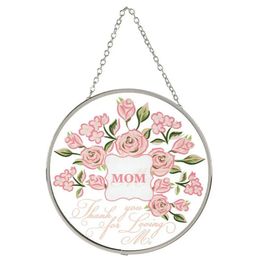 Mom Thank you Glass Sun Catcher 6’’ - Sun Catchers