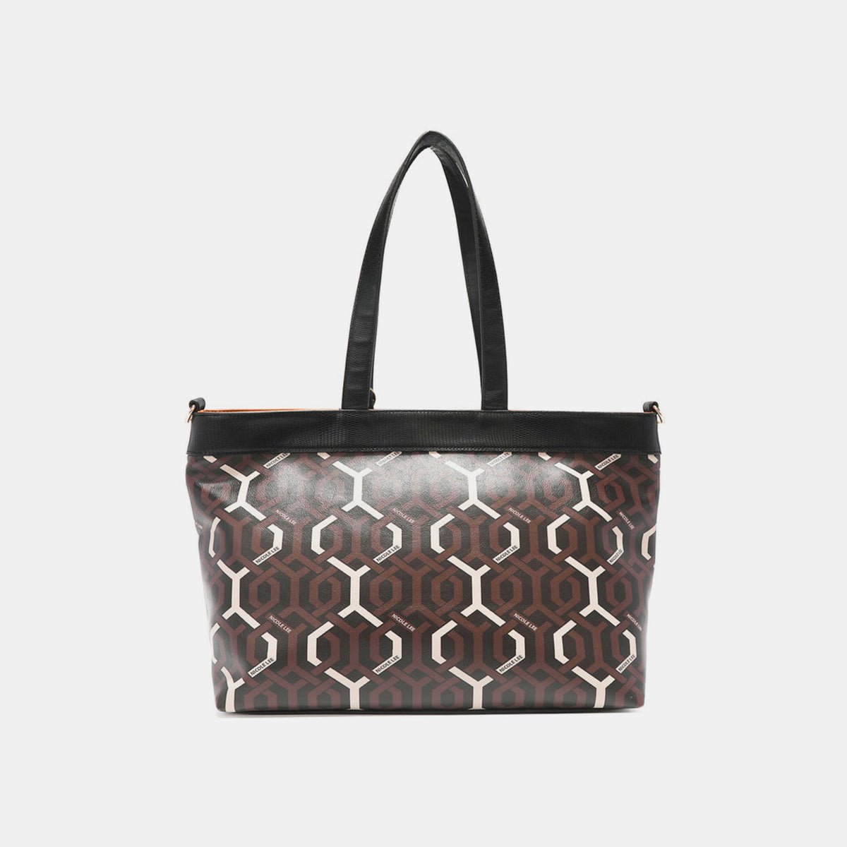 Nicole Lee USA Geometric Pattern Large Handbag | Handbags | 6