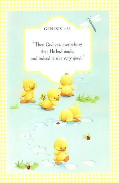 NKJV Baby’s First Bible – Hardcover Christian Baby Gift with Scripture & Duck Design by Beverly Luedecke - Bibles