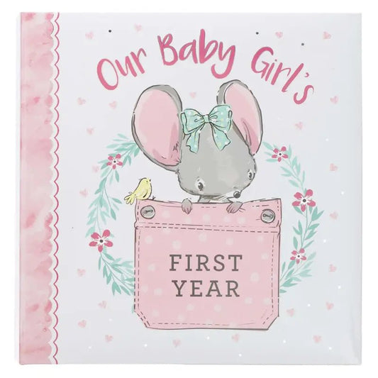 Our Baby Girl’s First Year Padded Hardcover Memory Book - Memory Books