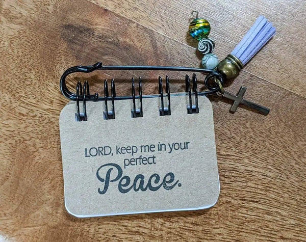 Peace Flip - Scripture Flips inspirational notebook keychain