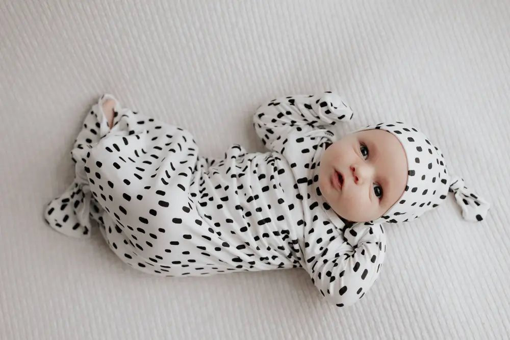 Polka Dot Newborn Hat by Three Little Tots - Baby Hats