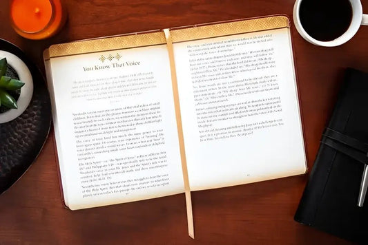 Praying Grace for Men Devotional - Devotionals open book bookmark