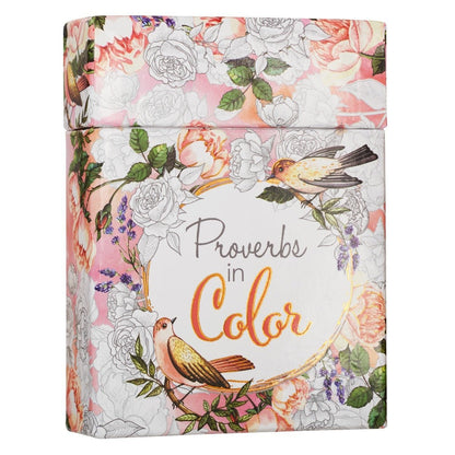 Proverbs in Color Coloring Cards | Scripture Cards | 4
