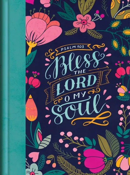 Psalm 103 KJV Bible Personal Reflections Edition - Bibles floral-patterned journal teal spine