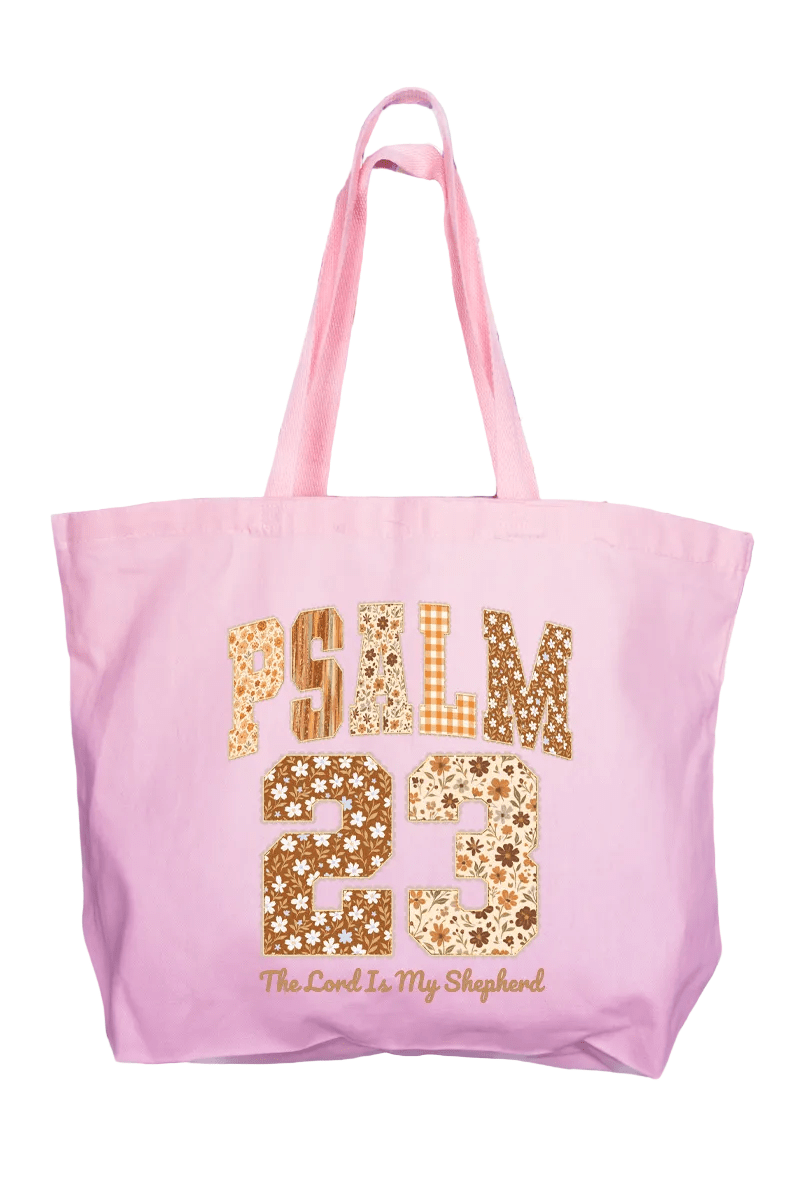 “Psalm 23” Canvas Jumbo Tote Bag | Bags | 1