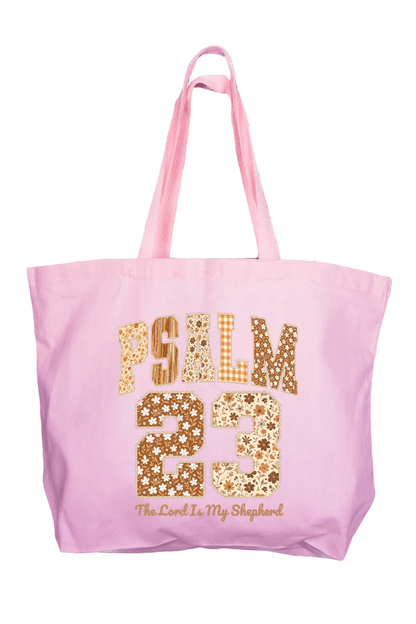“Psalm 23” Canvas Jumbo Tote Bag | Bags | 1