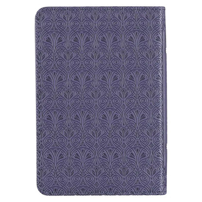 Purple Faux Leather King James Version Mini Pocket Bible - Bibles