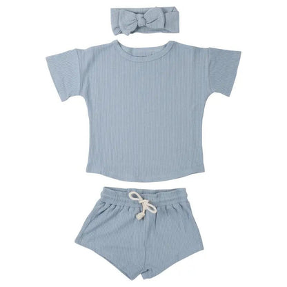 Santorini Waffle Set by Three Little Tots - Toddler Pajamas