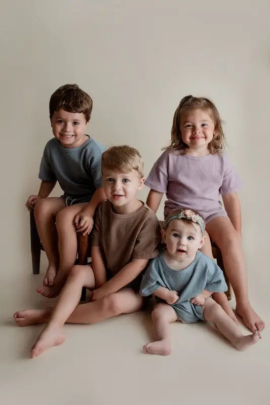 Santorini Waffle Set by Three Little Tots - Toddler Pajamas