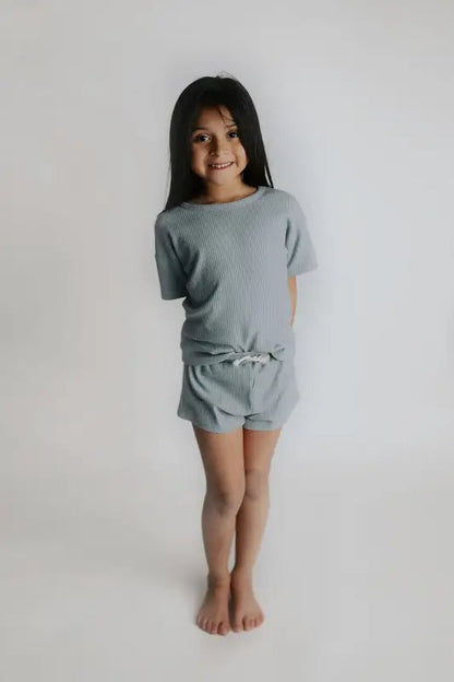 Santorini Waffle Set by Three Little Tots - Toddler Pajamas