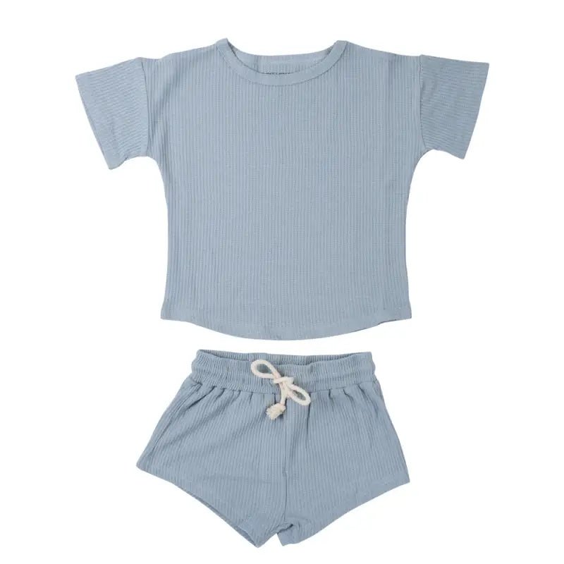 Santorini Waffle Set by Three Little Tots - Toddler Pajamas