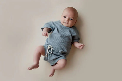 Santorini Waffle Set by Three Little Tots - Toddler Pajamas