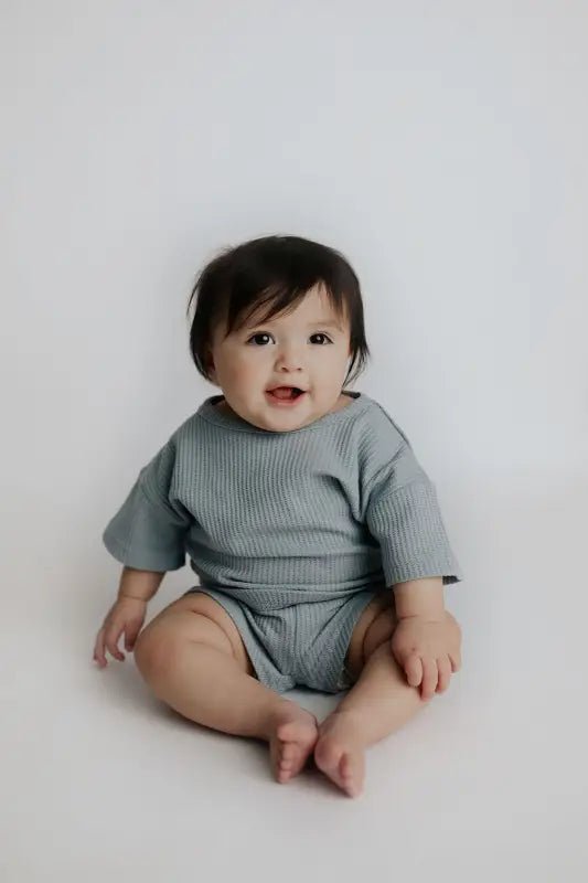 Santorini Waffle Set by Three Little Tots - Toddler Pajamas