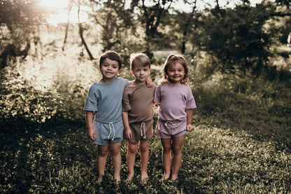 Santorini Waffle Set by Three Little Tots - Toddler Pajamas