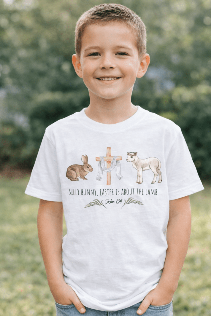 Silly Bunny Easter is About the Lamb T-Shirt | Kids T-Shirts | 7