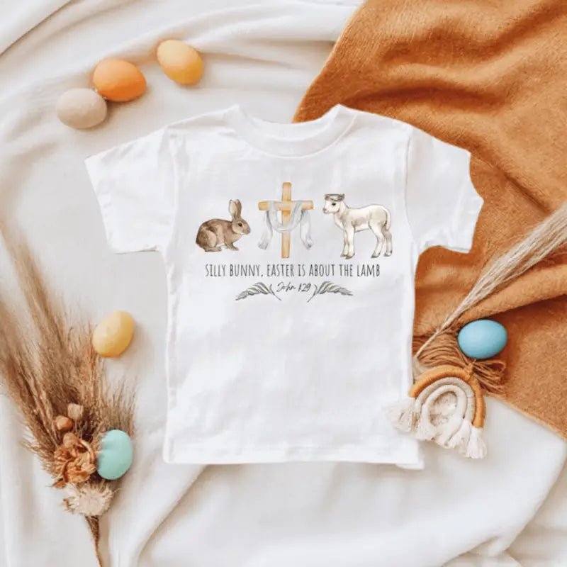 Silly Bunny Easter is About the Lamb T-Shirt | Kids T-Shirts | 3