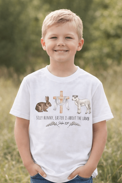 Silly Bunny Easter is About the Lamb T-Shirt | Kids T-Shirts | 8