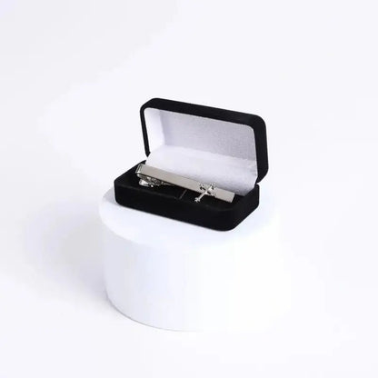 Silver Cross Tie Bar Clip – Men’s Christian Tie Holder Accessory - Tie Bars