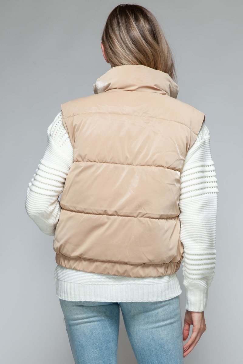 Snobbish Fine Fur Lining Quilted Vest | Vests | 2