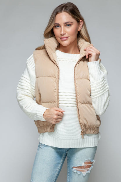 Snobbish Fine Fur Lining Quilted Vest | Vests | 1