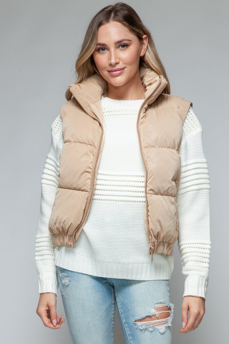 Snobbish Fine Fur Lining Quilted Vest | Vests | 6