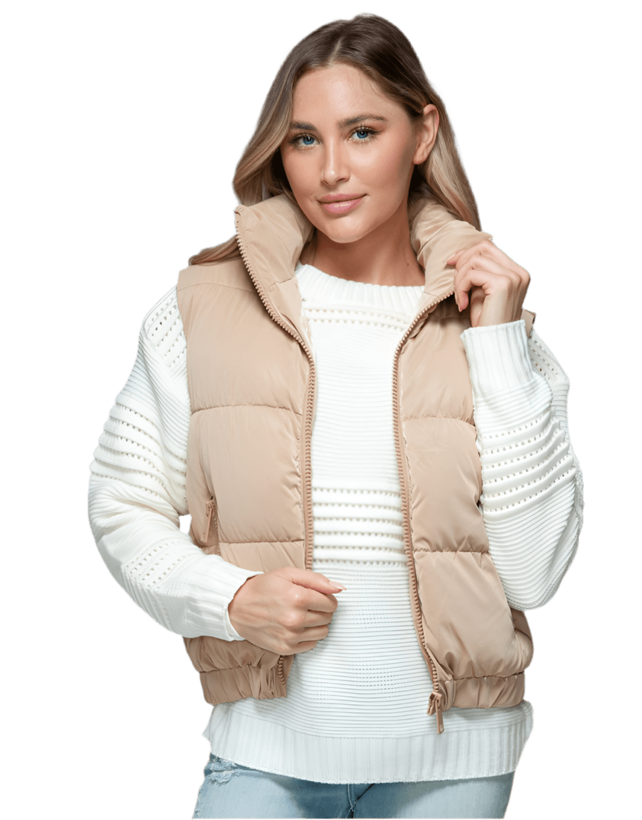 Snobbish Fine Fur Lining Quilted Vest | Vests | 1