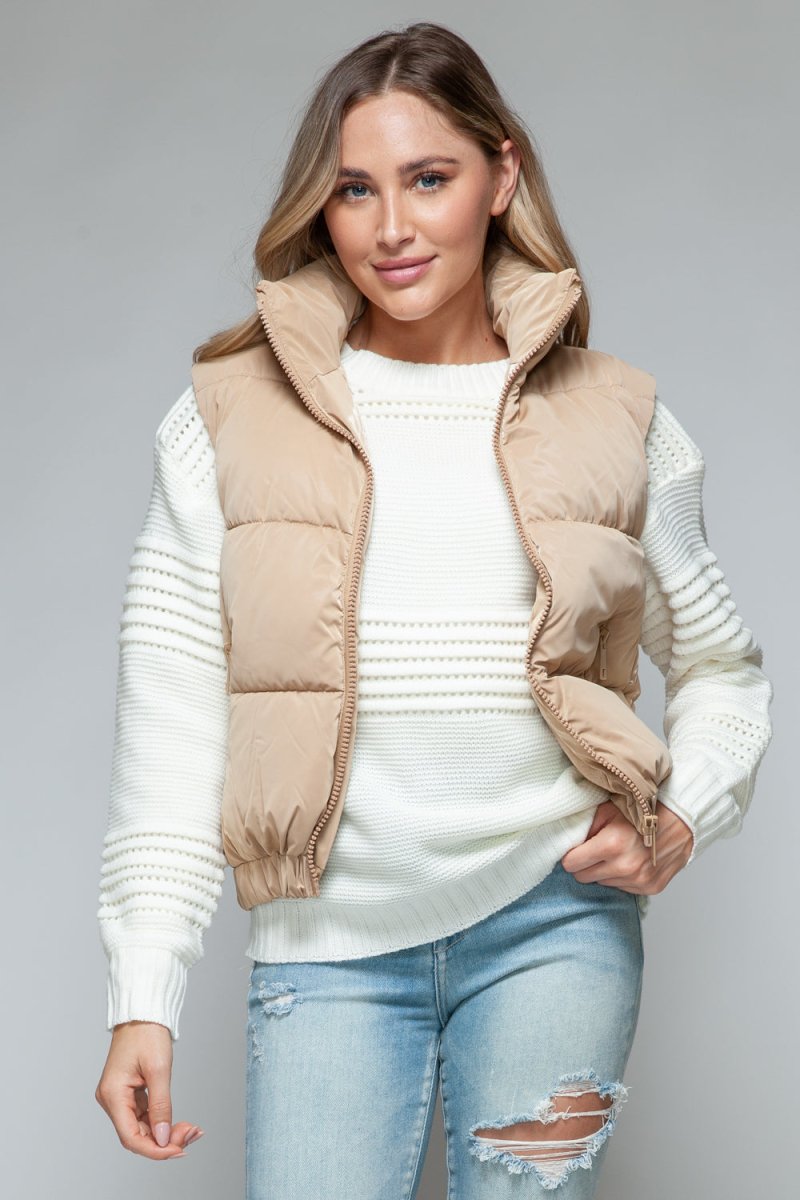 Snobbish Fine Fur Lining Quilted Vest | Vests | 7