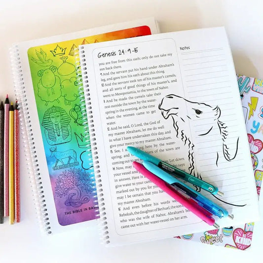 The Book of Genesis - Spiral Bible for Kids - Spiral Bibles two spiral-bound notebooks