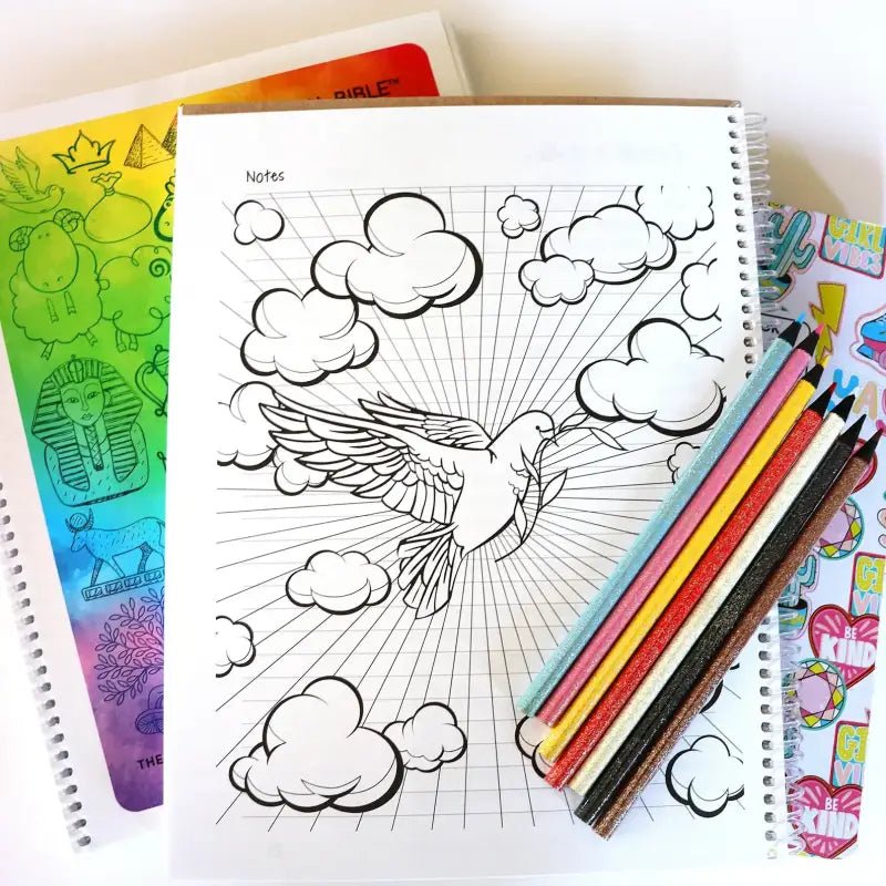 The Book of Genesis - Spiral Bible for Kids - Spiral Bibles book dove clouds