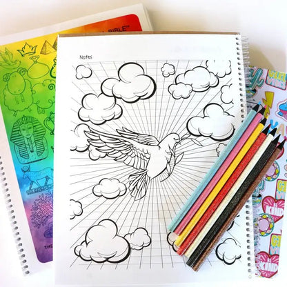 The Book of Genesis - Spiral Bible for Kids - Spiral Bibles book dove clouds