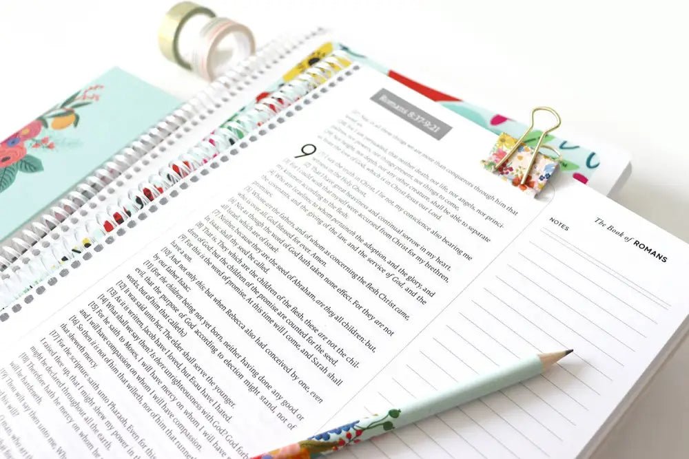 KJV New Testament - Field of Flowers Spiral Bible - Spiral Bibles