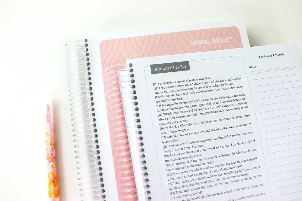 KJV New Testament - Pink Spiral Bible - Spiral Bibles