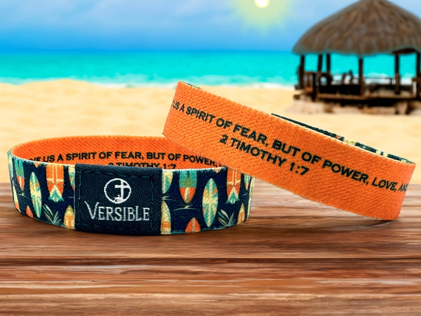 Surf Side - 2 Timothy 1:7 Wristband | 2FruitBearers