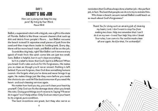 The 100-Day Devotional For Boys - Devotionals page devotional book