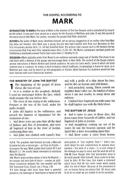 The KJV Study Bible Large Print - Black Genuine Leather - Bibles gospel mark excerpt