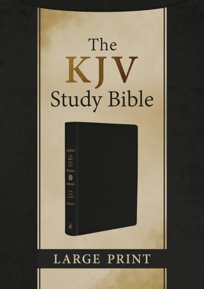 The KJV Study Bible Large Print - Black Genuine Leather - Bibles black kjv study bible