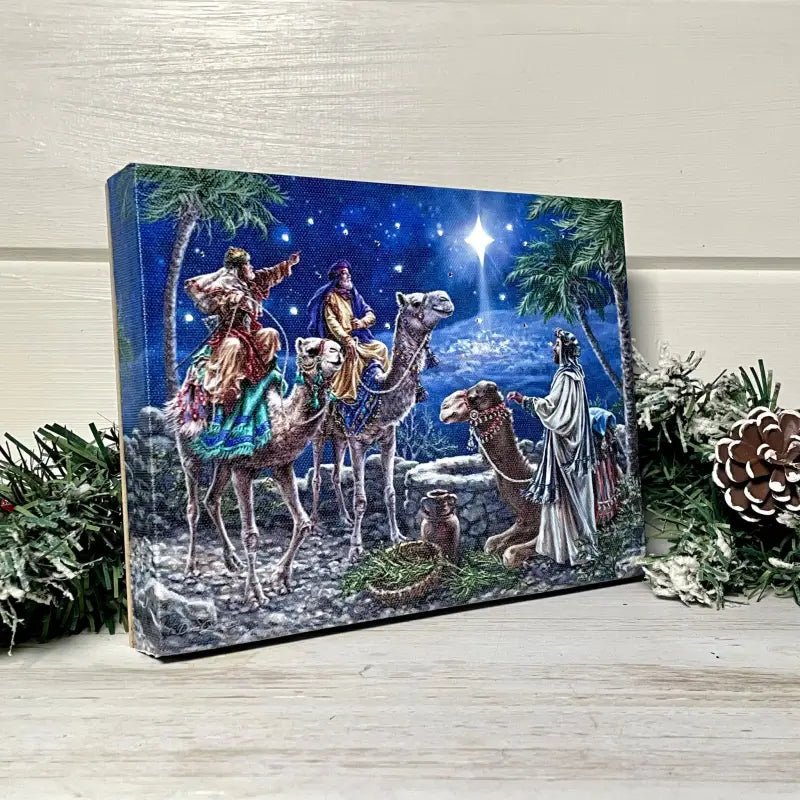 The Magi 8x6 Lighted Tabletop Canvas - Shelf & Wall Art