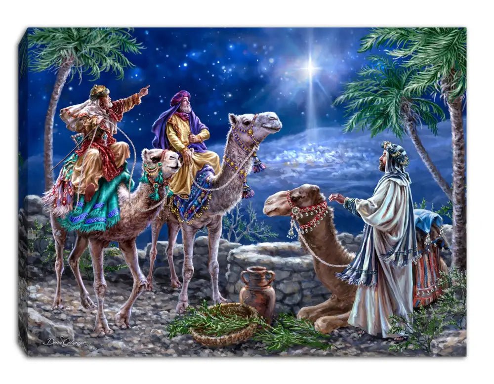 The Magi 8x6 Lighted Tabletop Canvas - Shelf & Wall Art