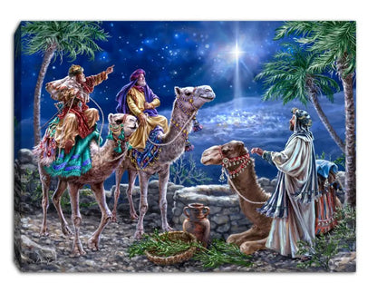 The Magi 8x6 Lighted Tabletop Canvas - Shelf & Wall Art