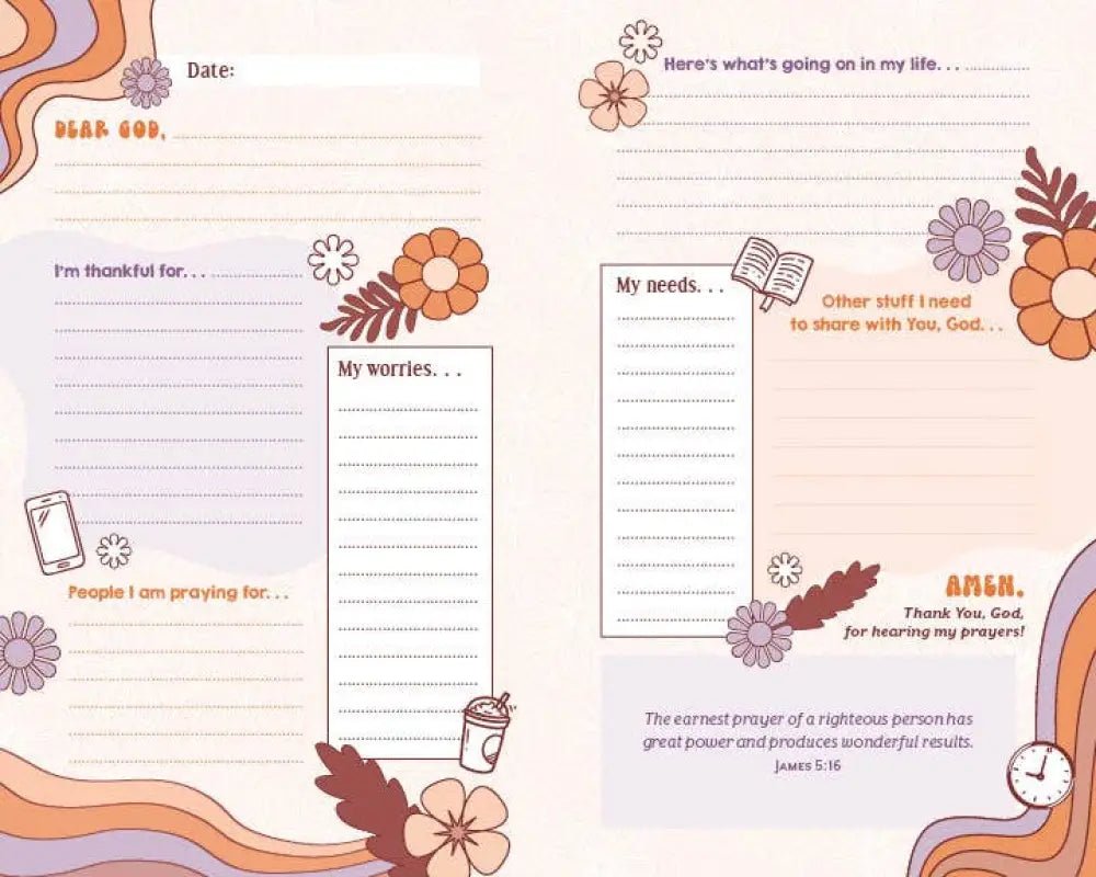 The Prayer Map for Teen Girls - Journals